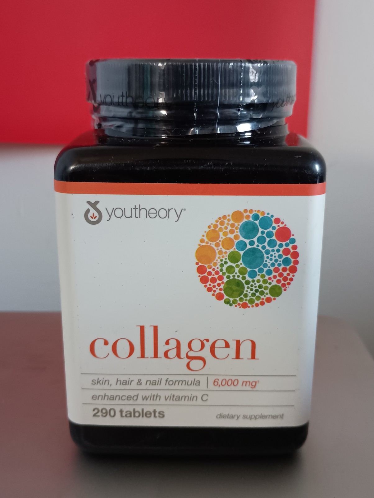 Youtheory Adv Collagen – 6,000 mg Collagen with Vitamin C -290 Tablets