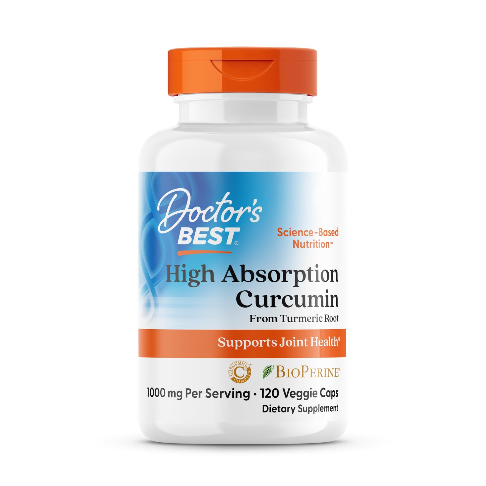 Doctors BEST High Absorption Curcumin from 120 Count (Pack of 1), Unflavored