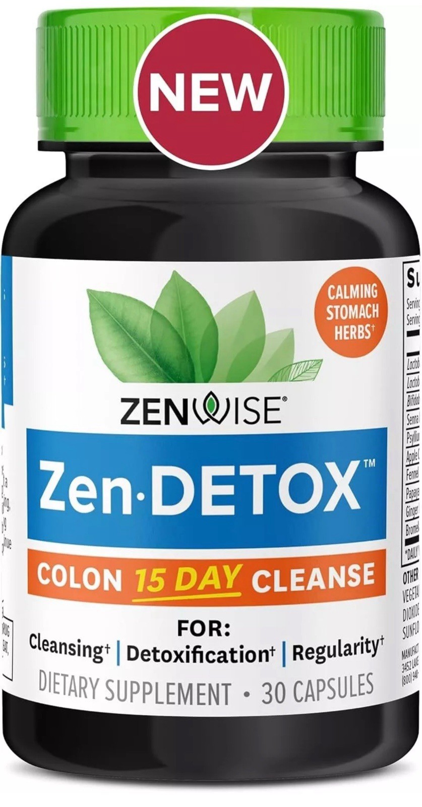 Zenwise Health 15 Day Colon Cleanse Detox Constipation Relief 15 Day Exp: 06/26