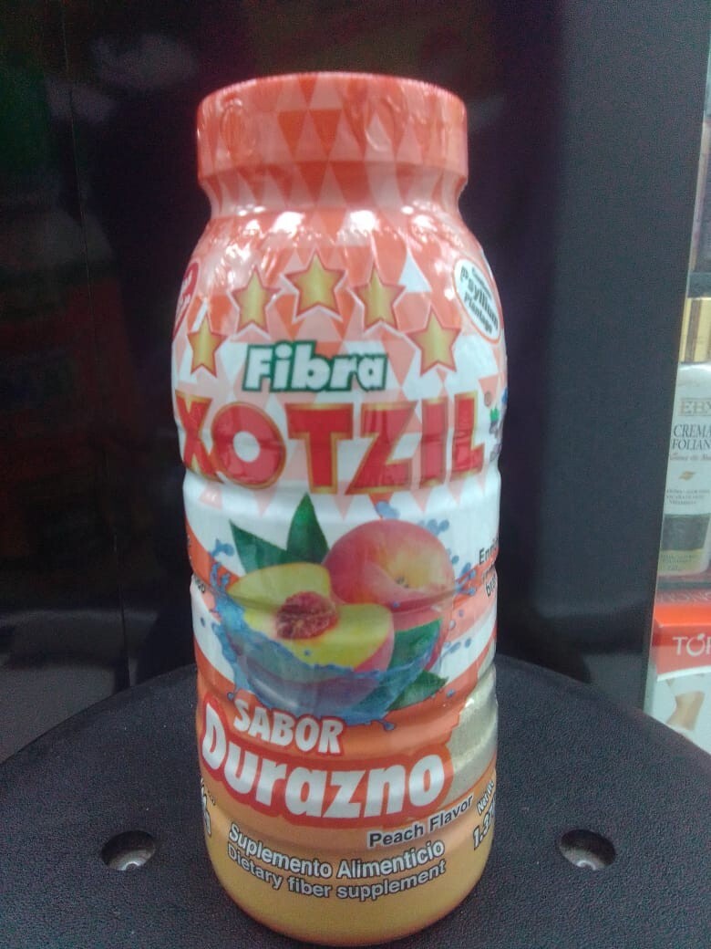 XOTZIL Fiber Peach 1.6 oz Diatery Fiber / Fibra Durazno Flavor 620g