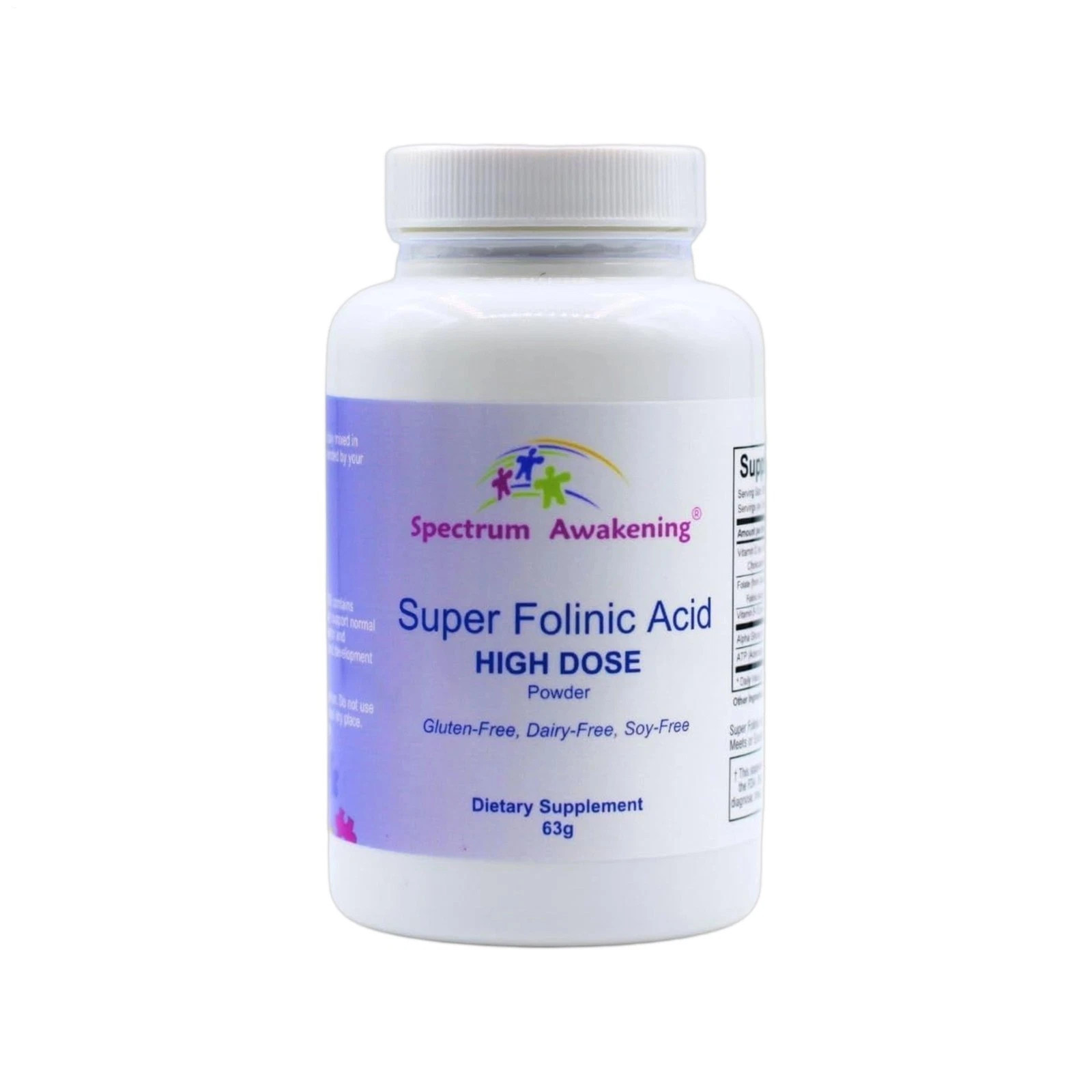 Awakening Spectrum Super Acid Folinic High Dose Powder 63g NEW