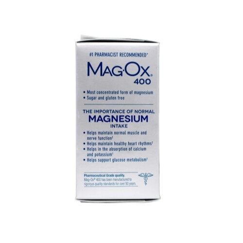 MagOx 400 Magnesium Oxide Dietary Supplement 60 Tablets