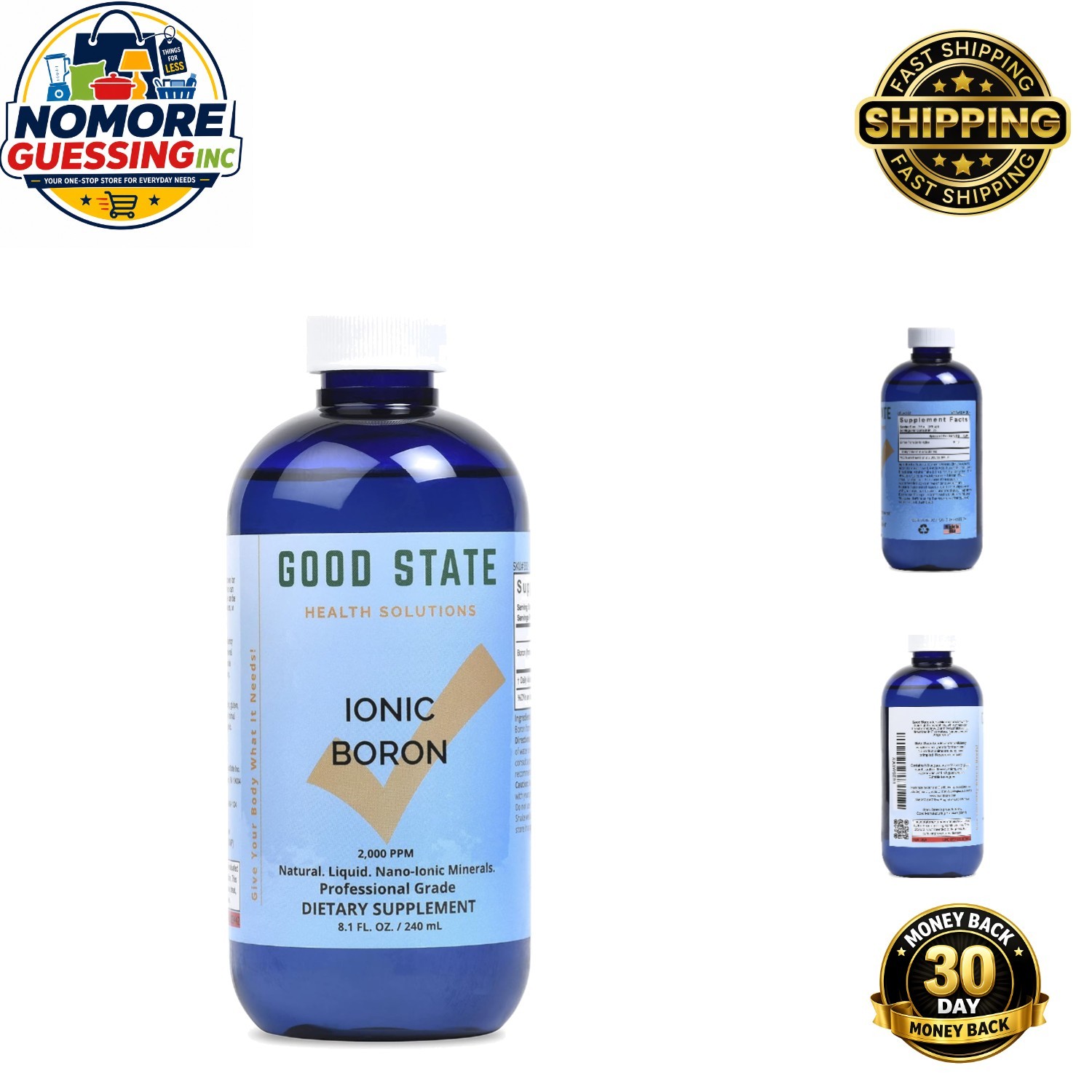 8 Fl Oz Natural Ionic Boron – Liquid Supplement for Enhanced Mineral Absorption