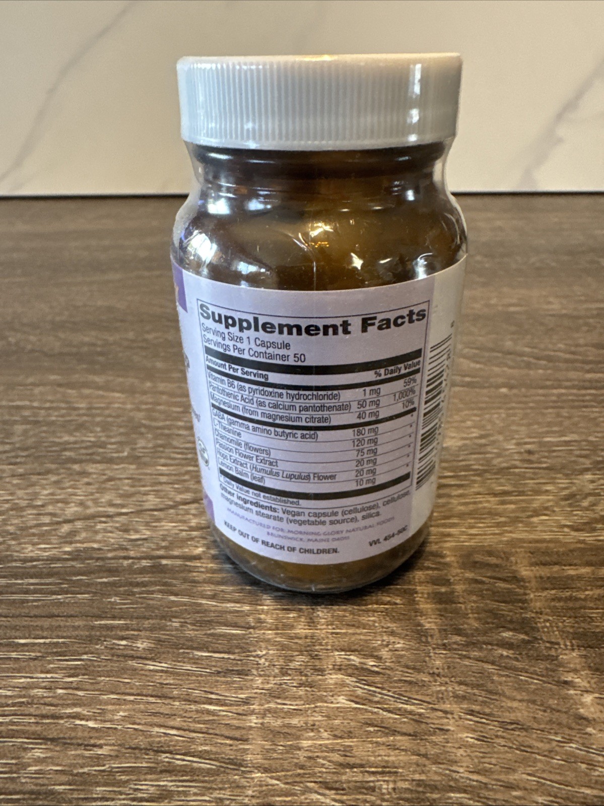 MORNING GLORY Natural Foods Ultimate Sleep Formula 50 Vegan Capsules Exp 07/2027