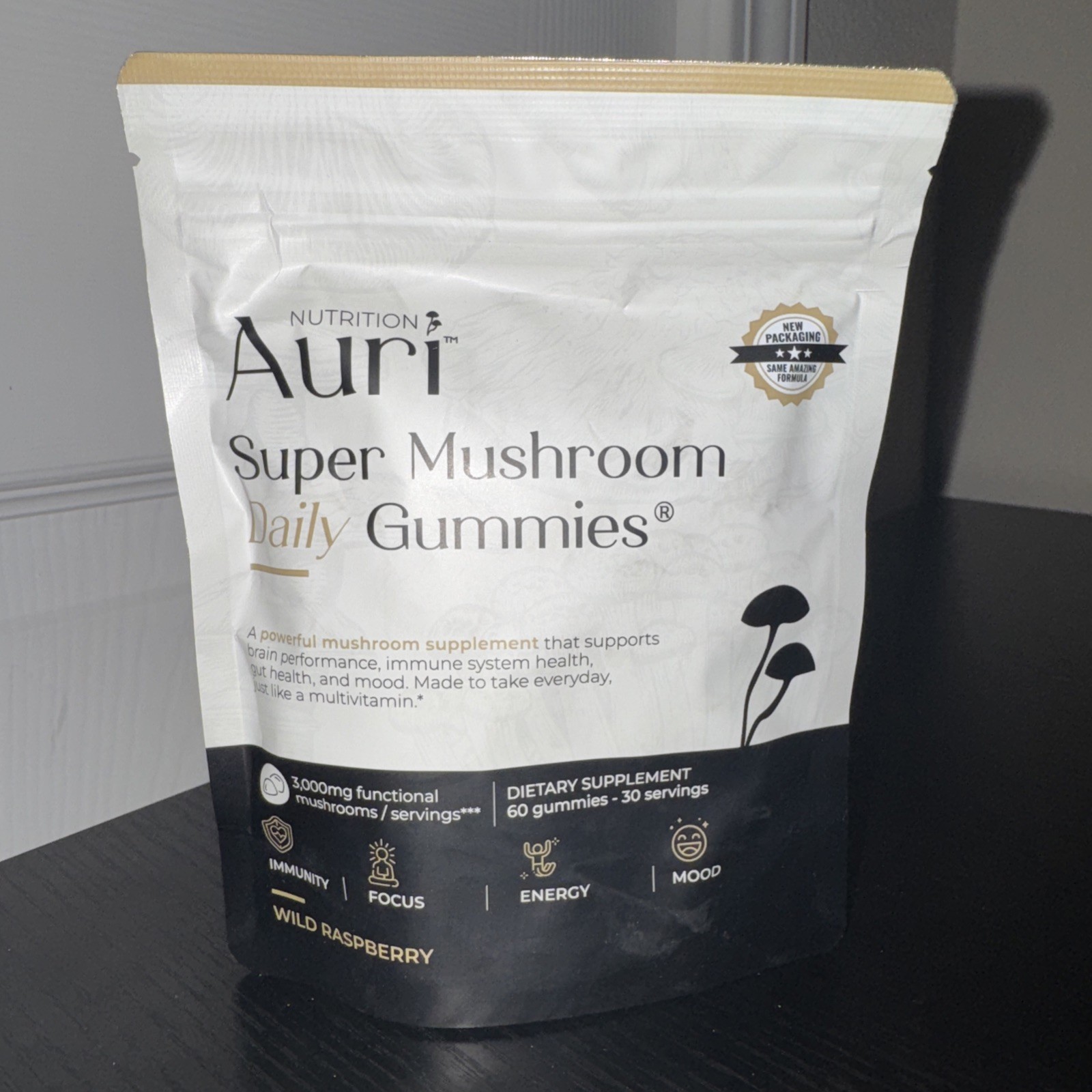 Auri Super Mushroom All-in-One Daily Supplement Gummy- 60 Pieces – New sealed