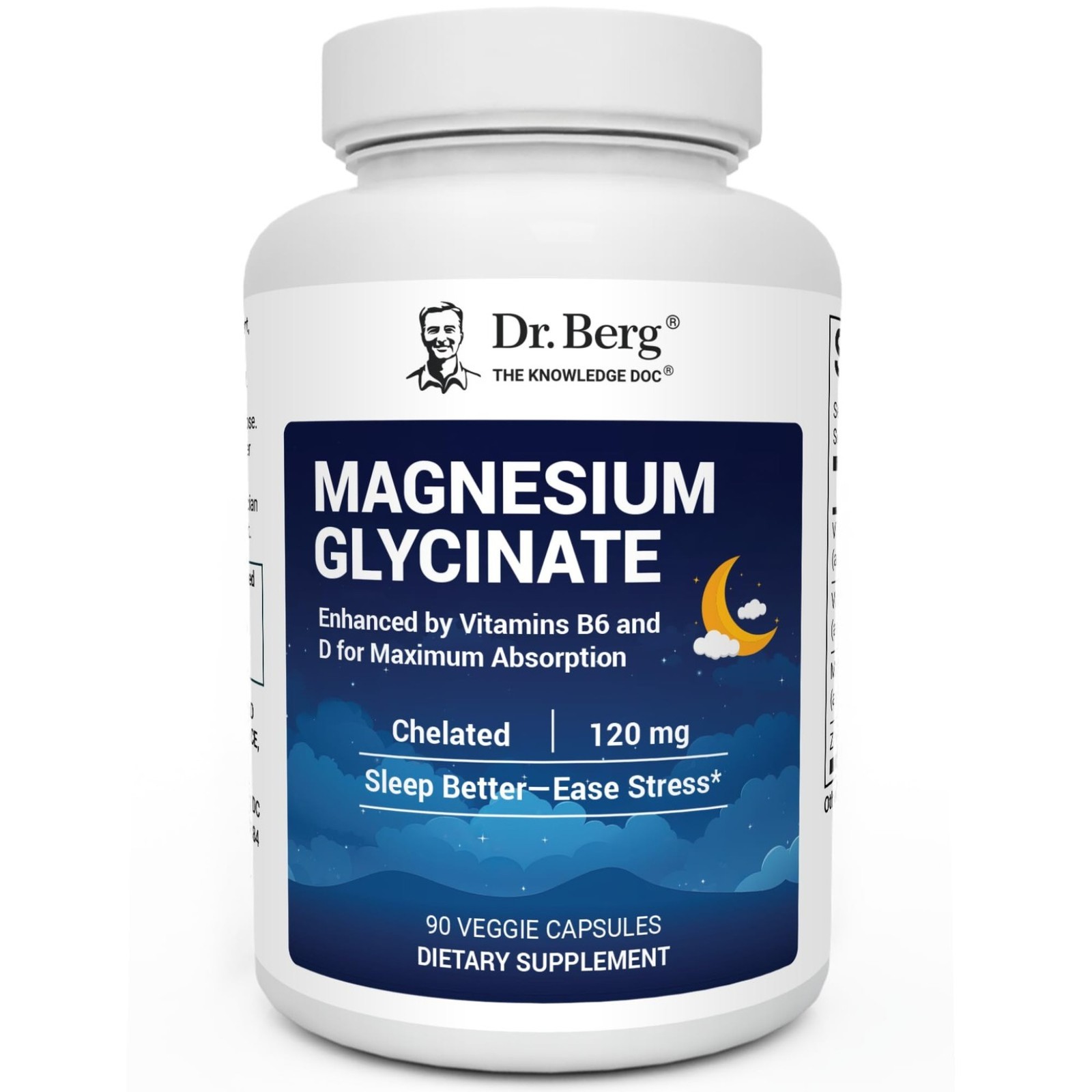 Berg Dr. Magnesium Glycinate 150ct – 4in1 Chelated for Muscle,