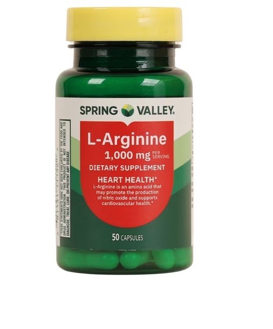Spring Valley L-Arginine Amino Acid Supplement 1,000 mg per Serving 50 Count