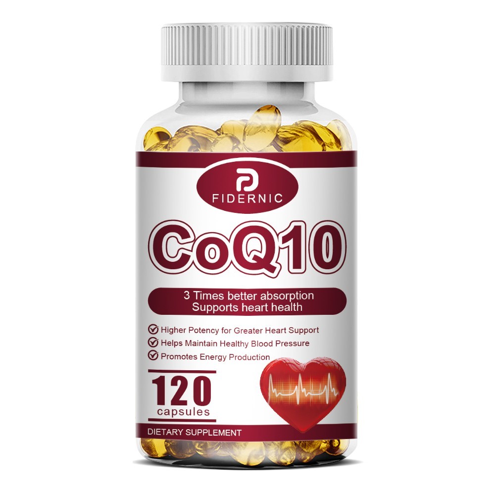 CoQ10 200mg Softgels, Dietary Supplement for Heart Health Support, 120 capsules
