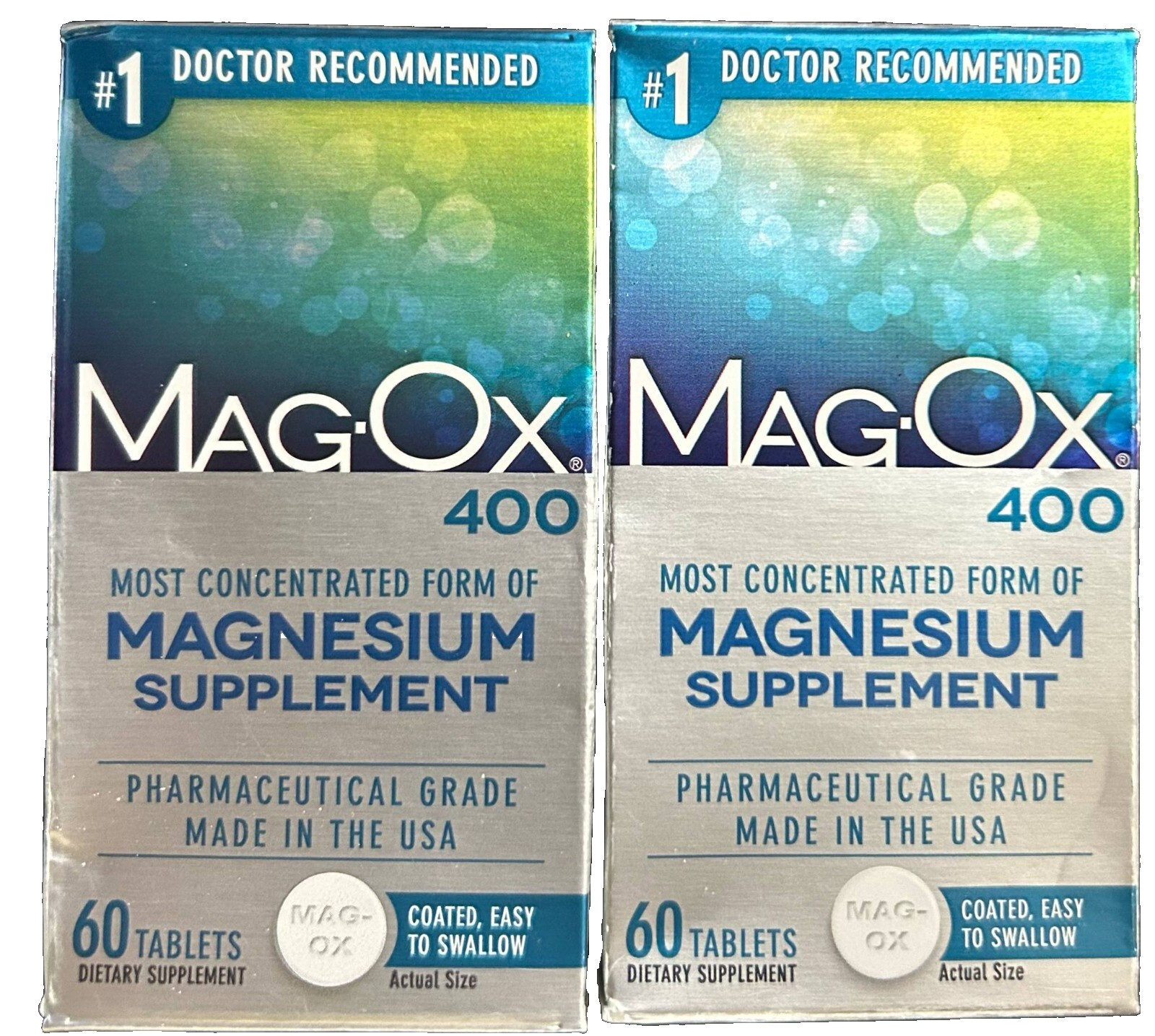 Mag-Ox 400 Most Concentrated Magnesium Supplement 60×2= 120 tablets Exp. 04/26
