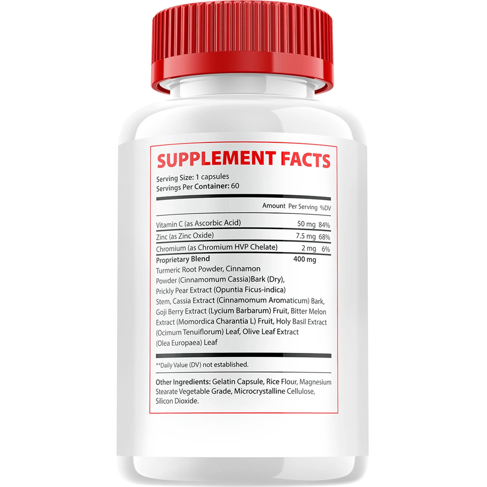 5 PACK Blood Support Capsules – Glucobio Advanced Formula, 5 Pack, 300 Capsules