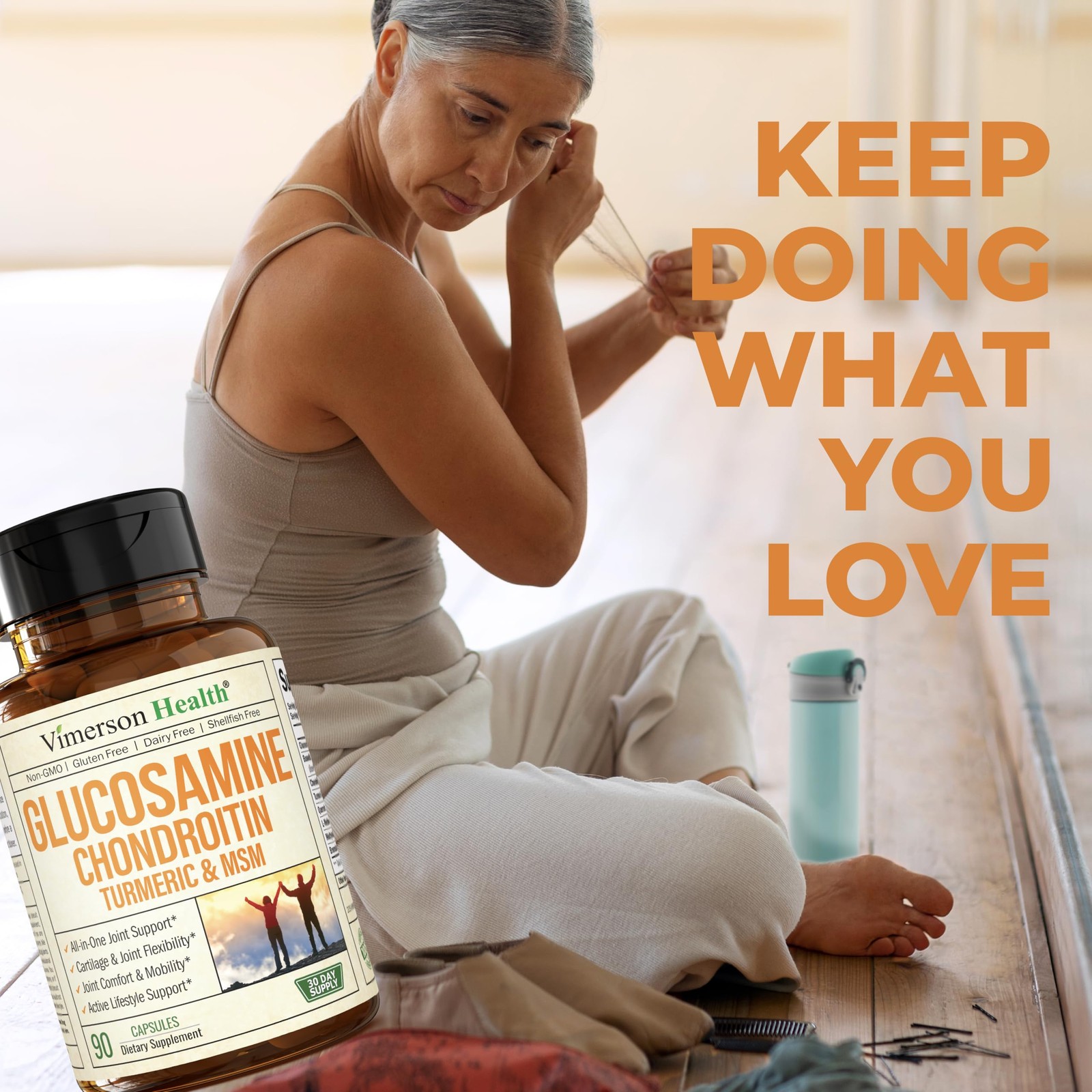 Glucosamine Chondroitin Msm And Turmeric Supplement – 90 capsules