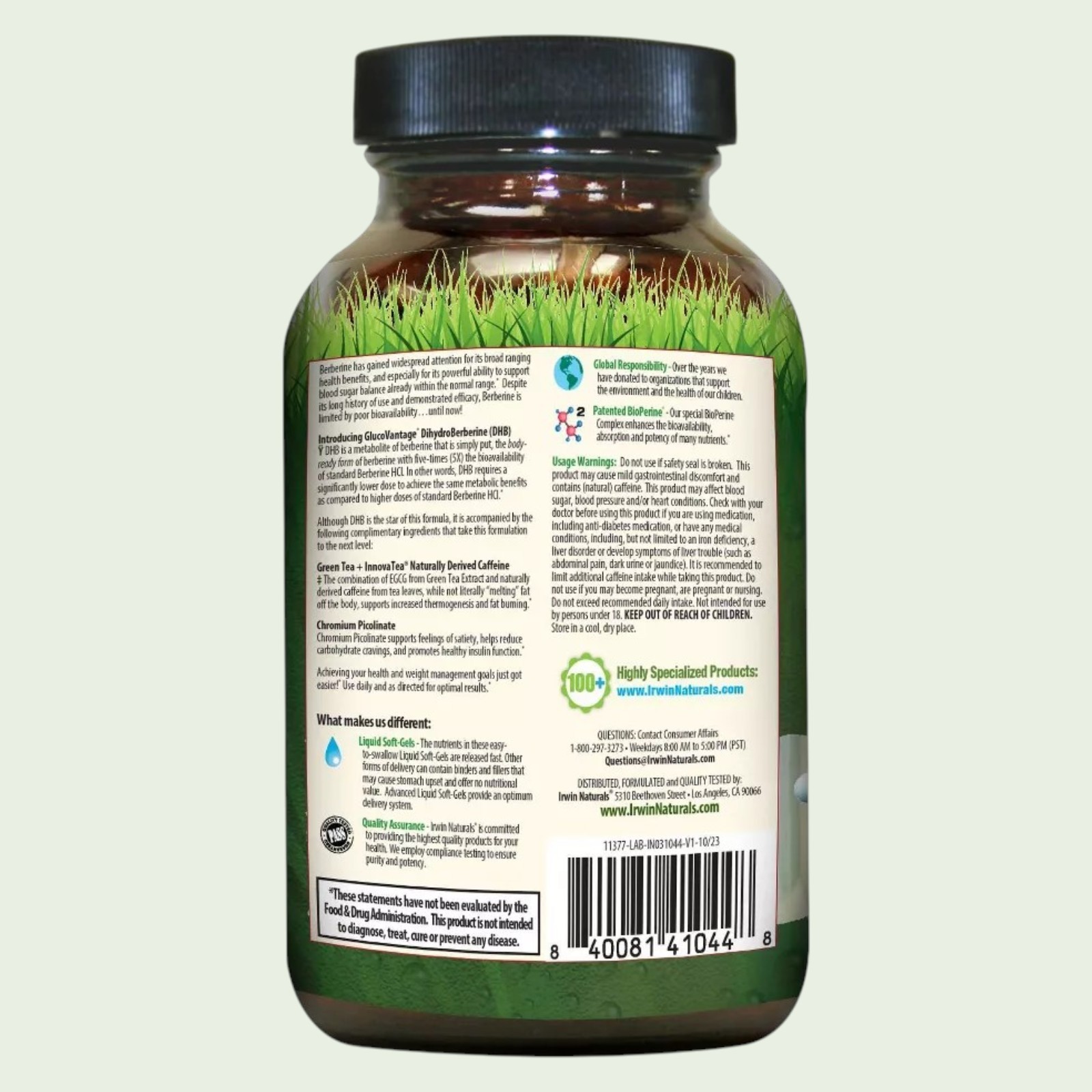 Irwin Naturals- Blood Sugar Balance-Berberine-Body+Fat Burner 56 Softgels-NEW!!!