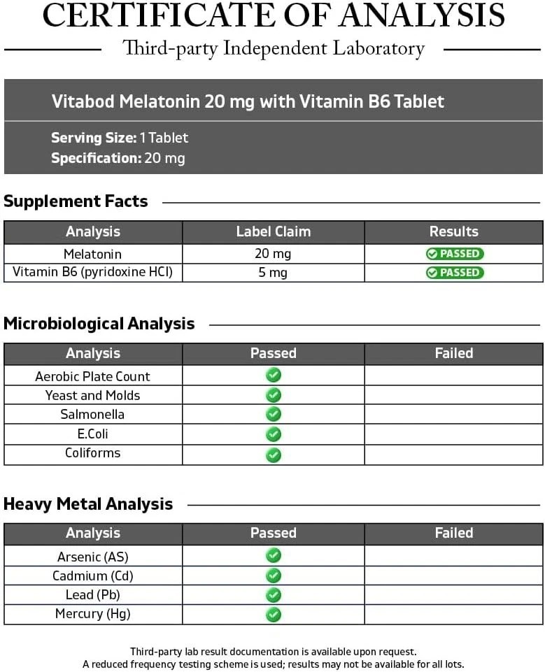 Relaxial Melatonin 20mg | High Potency Sleep Support | 240 Fast Dissolve Tablets