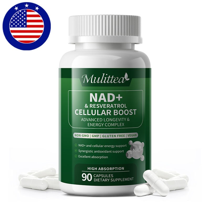 90PCS NAD Supplement Liposomal NAD+ Nicotinamide Riboside with Resveratrol US
