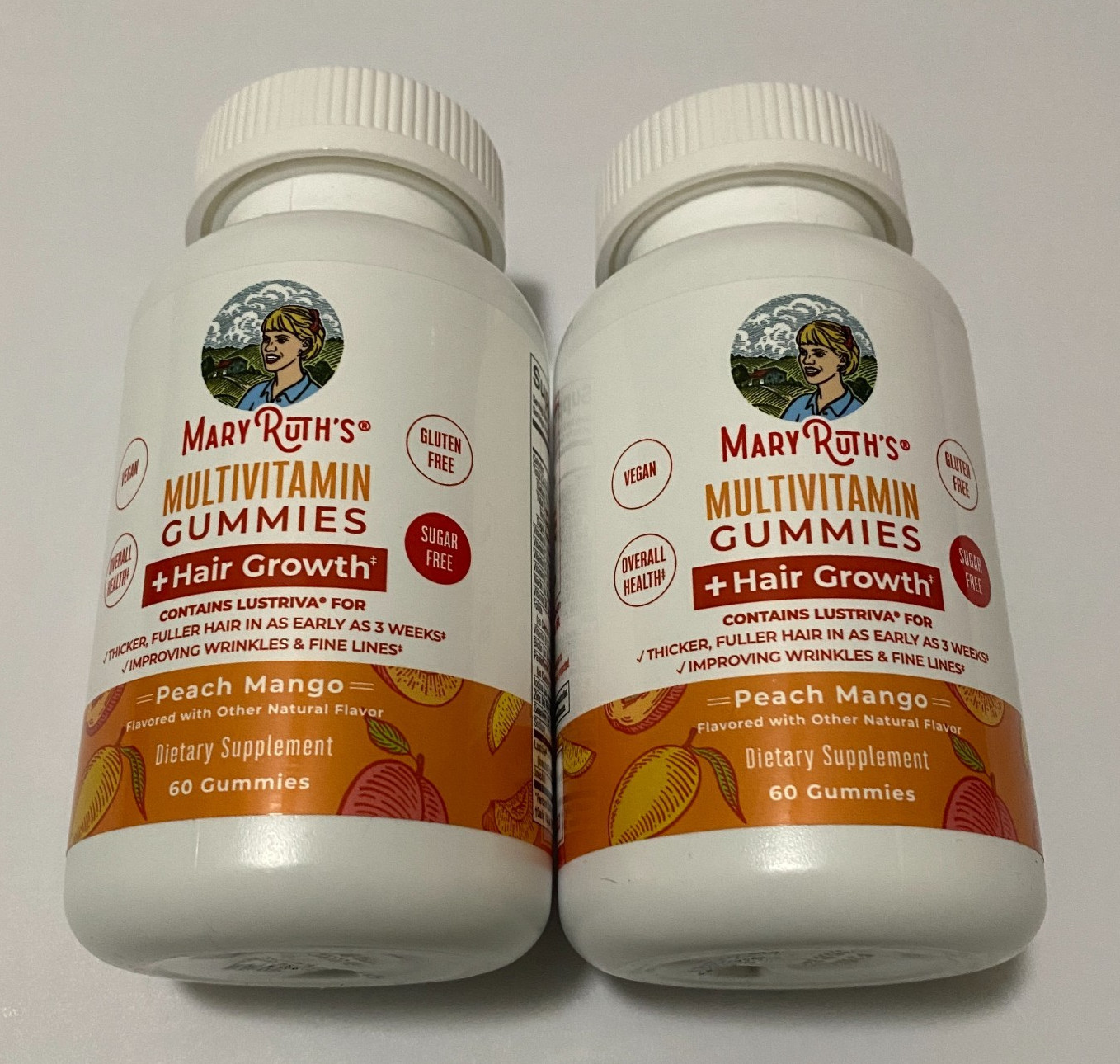 Lot of 2 Mary Ruth’s Multivitamin Gummies, 120 Total, Fresh, New, Sealed