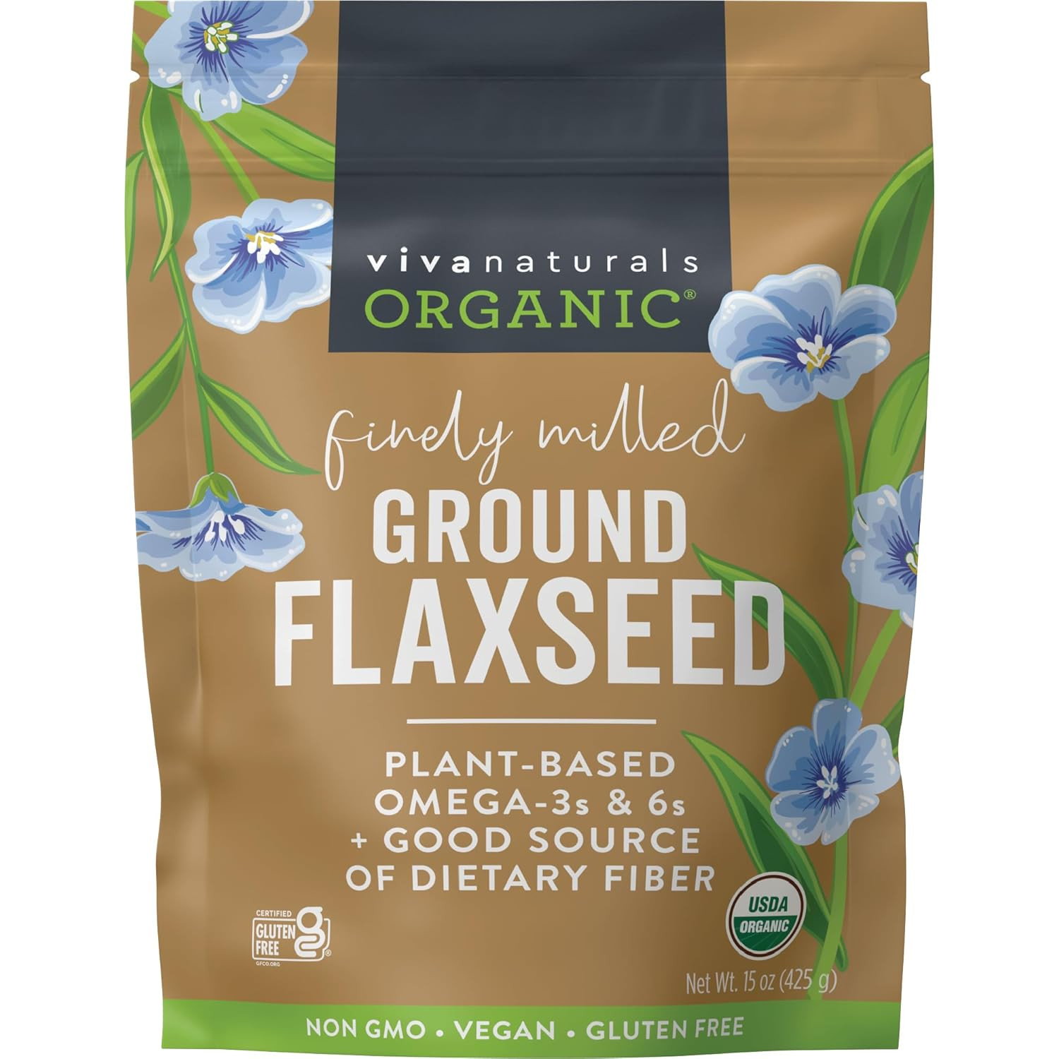 Organic Ground Flaxseed – Premium Quality Plant-Based Protein and Vegan Omega-3