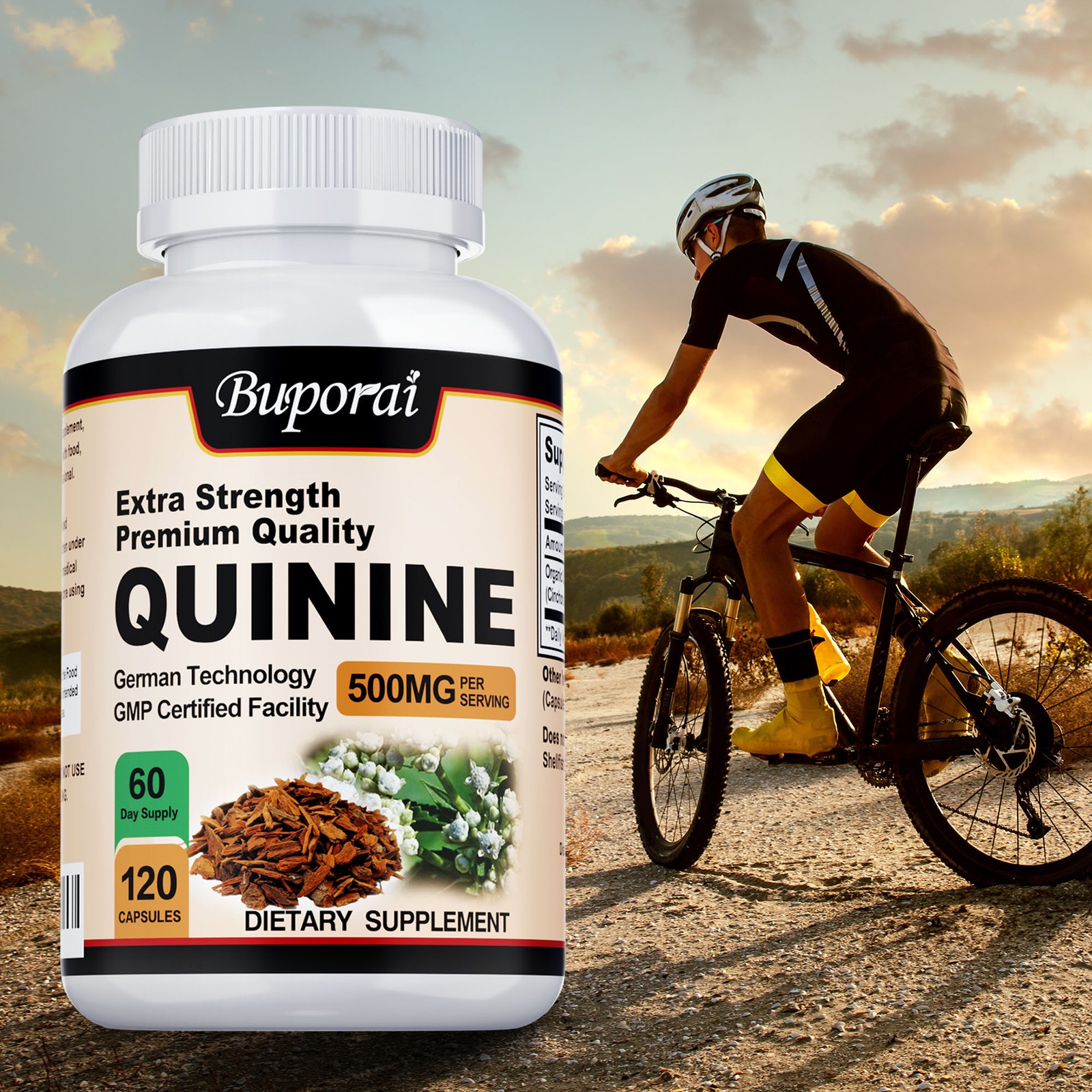 Quinine Capsules 500mg – Support Leg Cramps, Stomach Health & Immune System