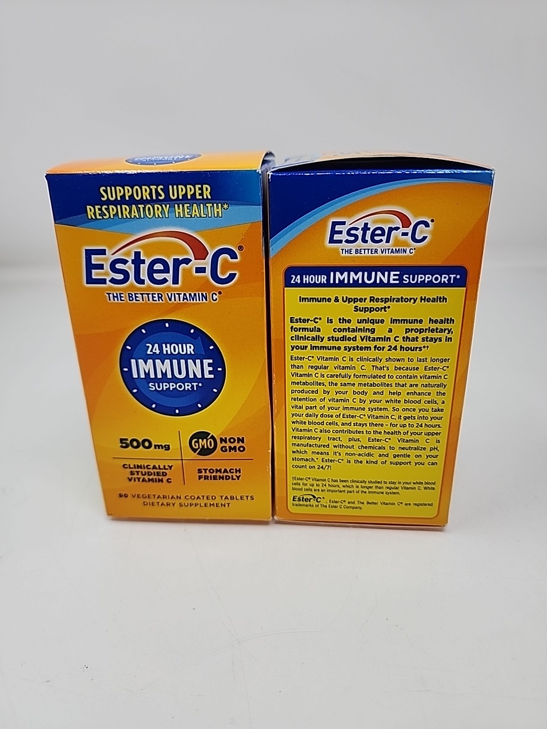 2-Ester-C 500 mg 24 Hour Vitamin C Tablets for Immune Support, Vitamin C 03/26