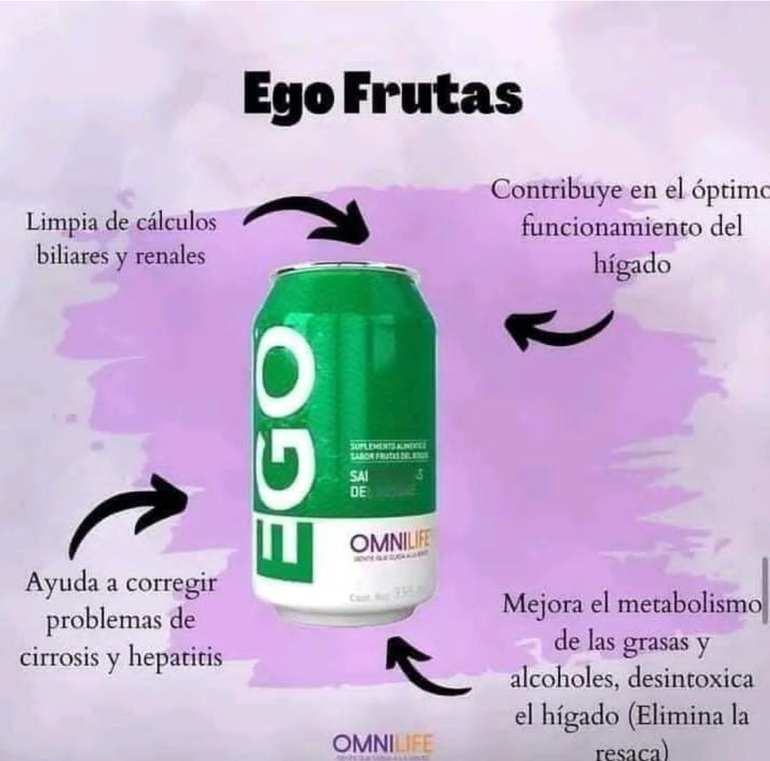 Omnilife Ego Frutas Del Bosque (12 Pack) 355 Milliliter Each Can.Ego Frutas From