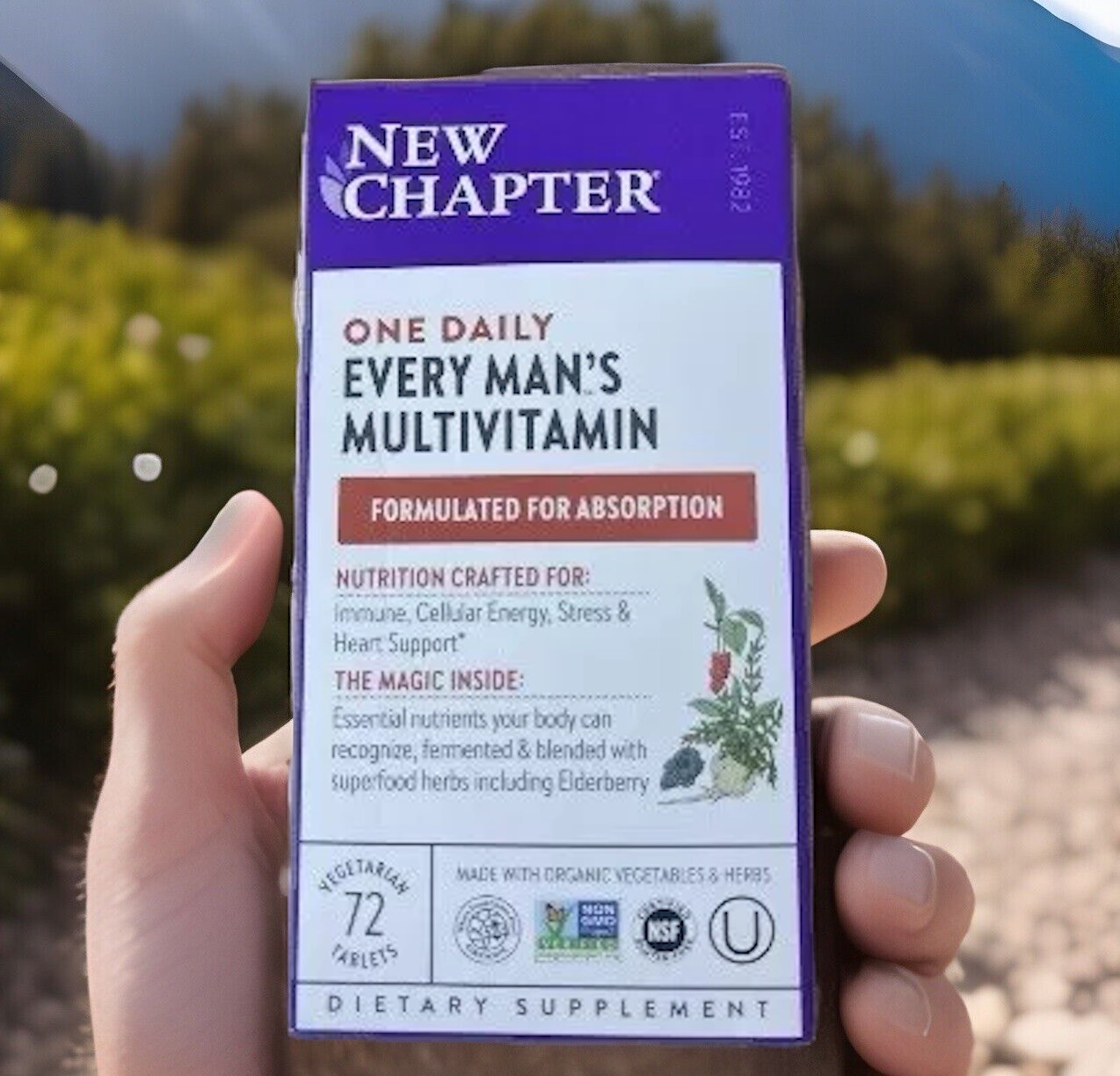 New Chapter One Daily Every Man’s Multivitamin 72 Tablets EXP 04/2027