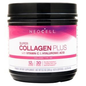 Neocell Super Collagen Plus with Vitamin C & Hyaluronic Acid Unflavored 13.7 oz