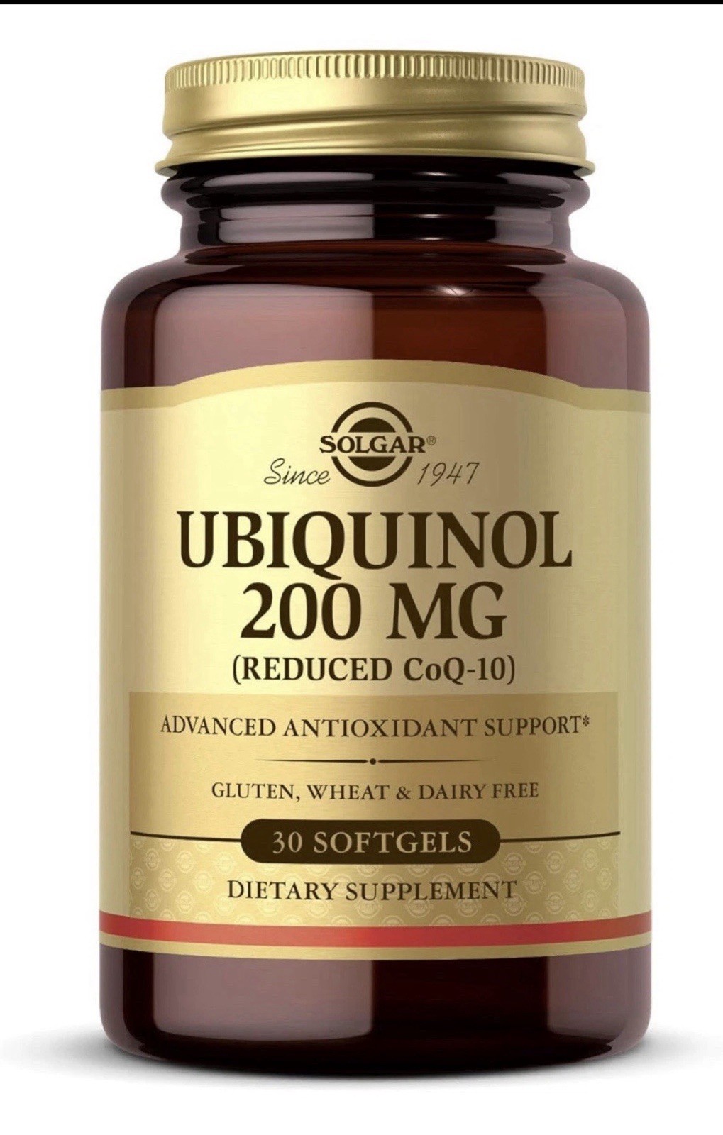 Solgar Ubiquinol 200mg Dietary Supplement 30 Cap 5/2026