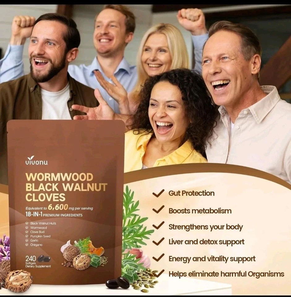Vivonu Wormwood Black Walnut Cloves 480 Softgels FAST SHIPPING
