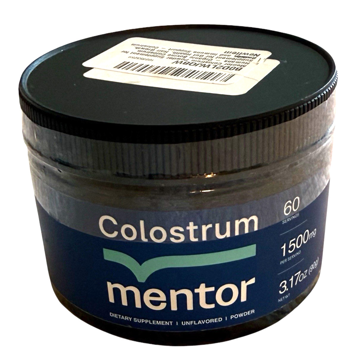 Mentor Powder – 3.17 oz – Unflavored Bovine Colostrum & Protein – Ex: 4/28