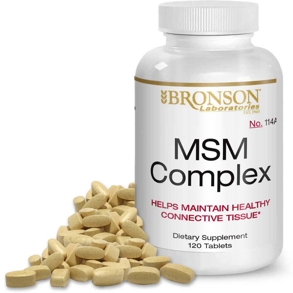 Bronson MSM JOINT PAIN, ARTHRITIS RELIEF, 120 Tablets (60 SERVINGS)