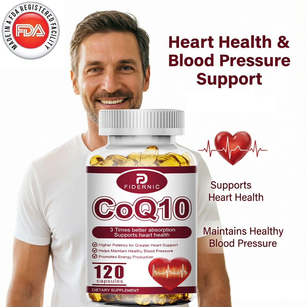 CoQ10 200mg Softgels, Dietary Supplement for Heart Health Support, 120 capsules