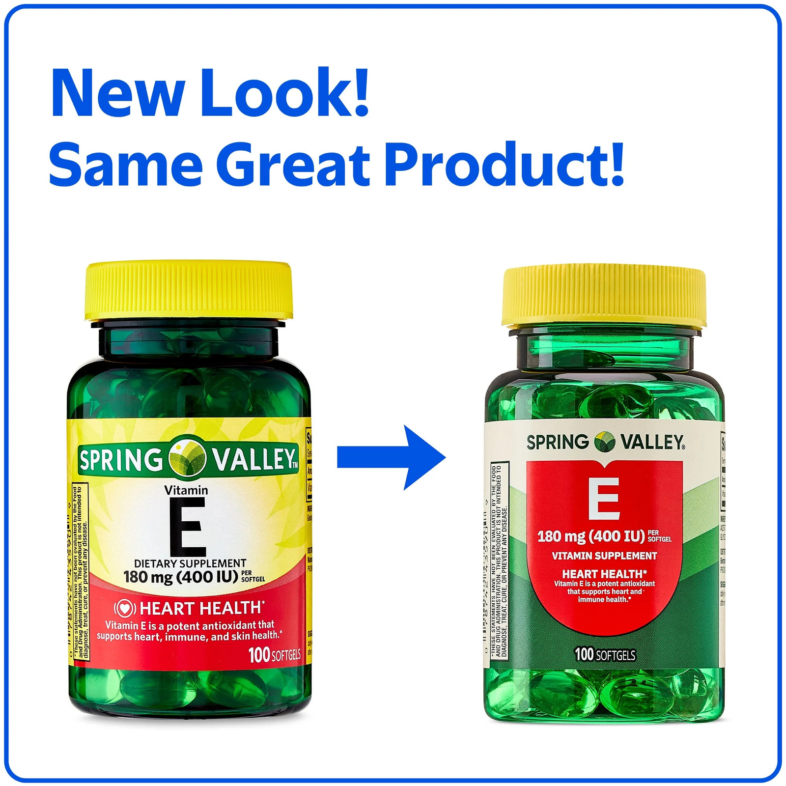 Vitamin E 180 Mg Softgels, 100 Count