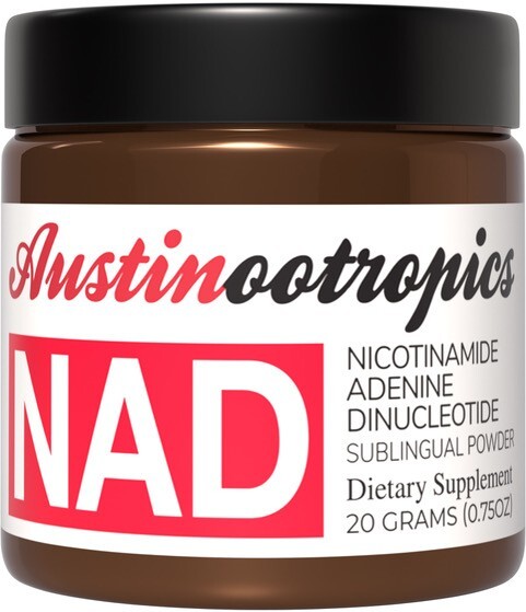 NAD – Nicotinamide Adenine Dinucleotide (20 Grams) – Certified 99% PURE Powder