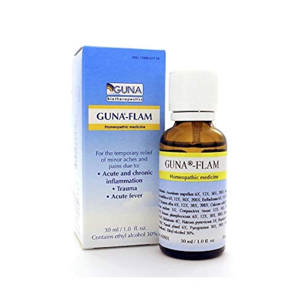 Flam Homeopathic Temporary of Acute Fever, Minor Aches and Pains – 1 Ounce