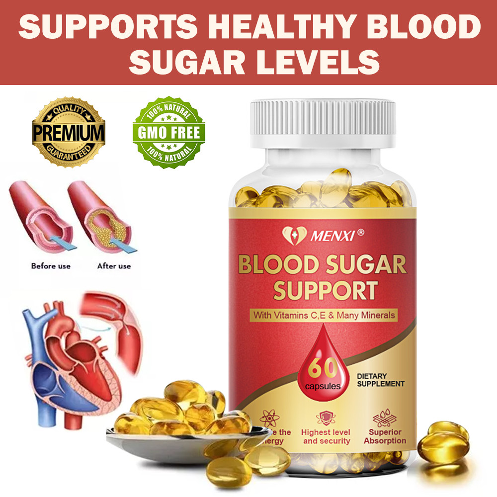 Blood Sugar Blend – Balance Sugar Glucose Levels 1/2/4/6 Bottles (60 Capsules)