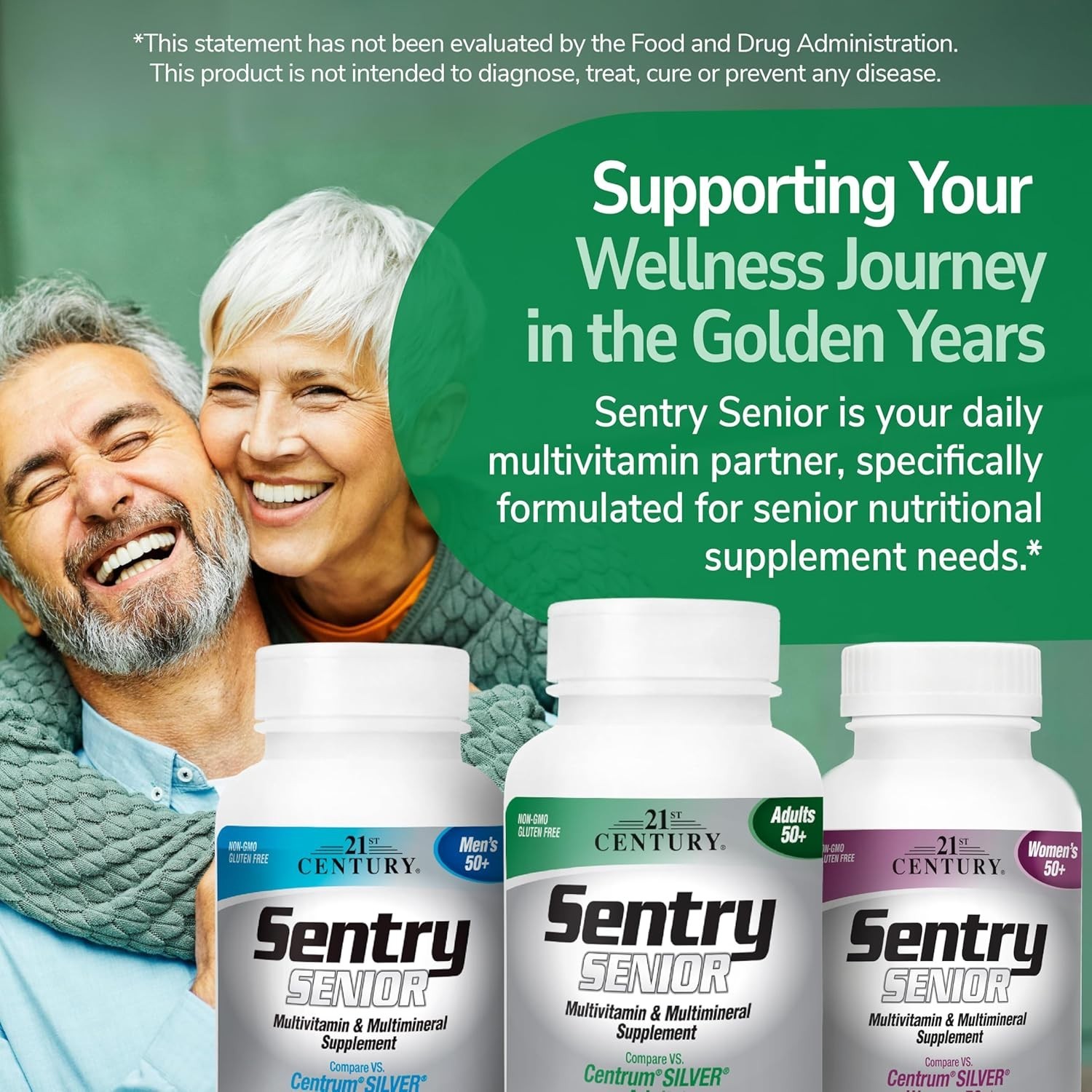 125-Count Sentry Senior Multivitamins – , Gluten-Free & Balanced Nutrition