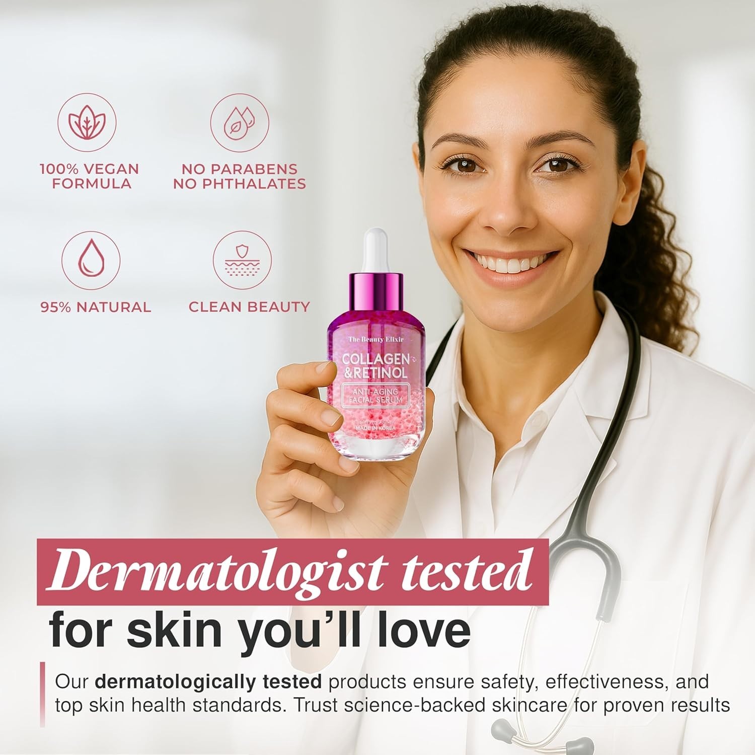 Collagen & Retinol Serum for Face – Ultra Hydrating, Restores, Smooths & Reduces