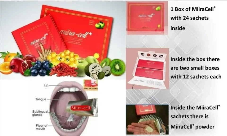 Miira-cell plus -By Revoobit International-24 sachets per box X1