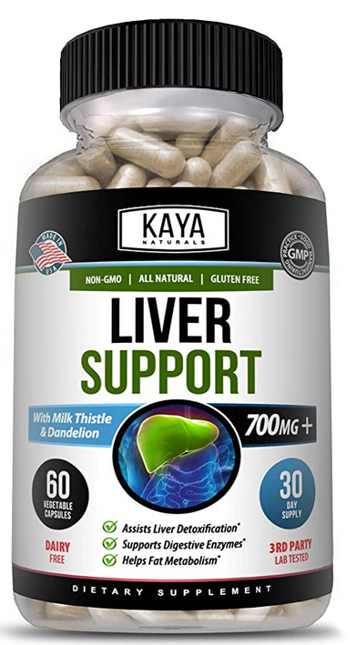 (2 Pack) Liver Support 60Ct, Cleanse, Detox & Repair Formula 22 Herbs MilkThist