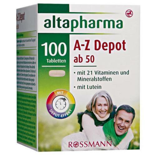 altapharma A-Z Depot 50+ Minerals, Elements & Lutein New from Germany