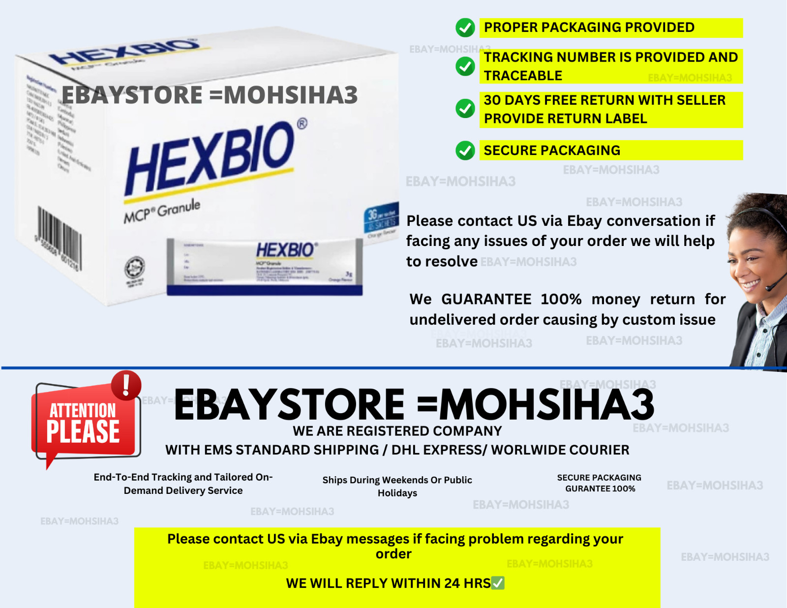 Hexbio Probiotic Granule For Constipation Diarrhea ( 3g x 45’s) X 2 BOXES
