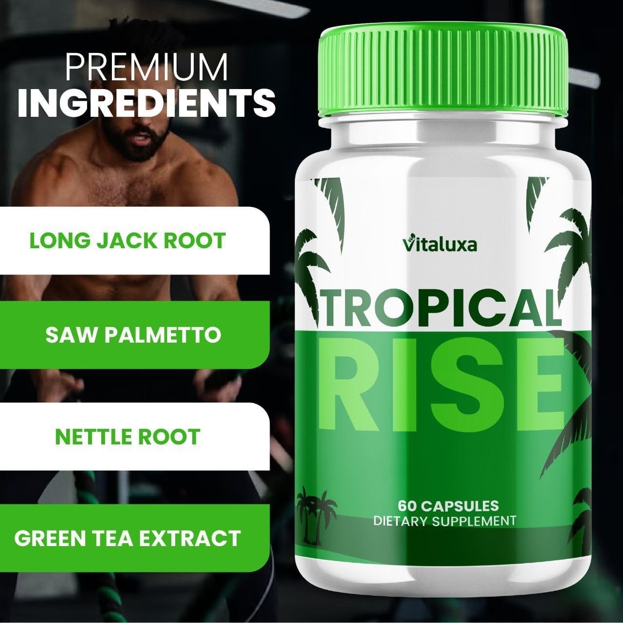 (3 Pack) Tropical Rise Pills Supports Male Vitality & Performance (180 Capsules)