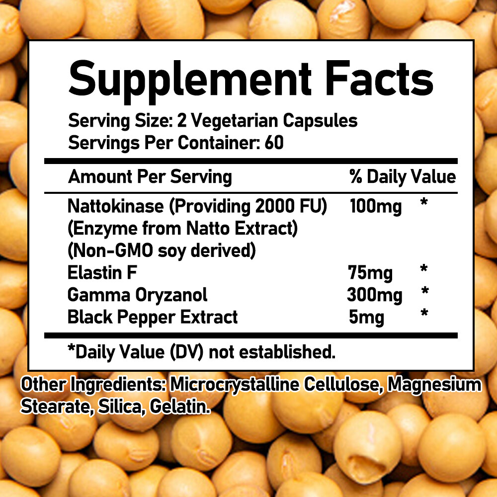Japanese Nattokinase|Gamma-Glutathione|Vascular Cleansing,Blood Pressure Health