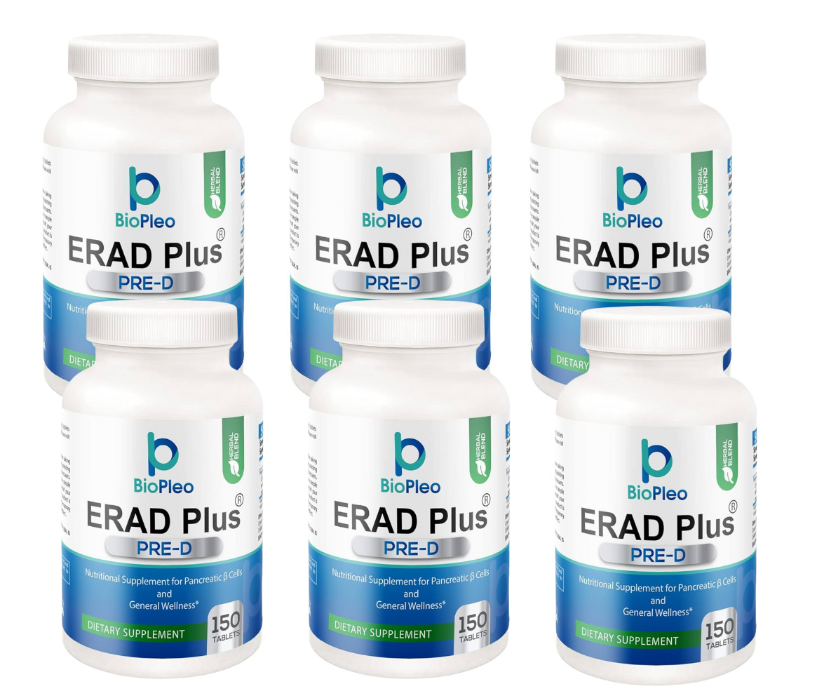6 ERAD Plus Pre-D Cell health Supplement for Metabolism AMPK Support 150 Tablet
