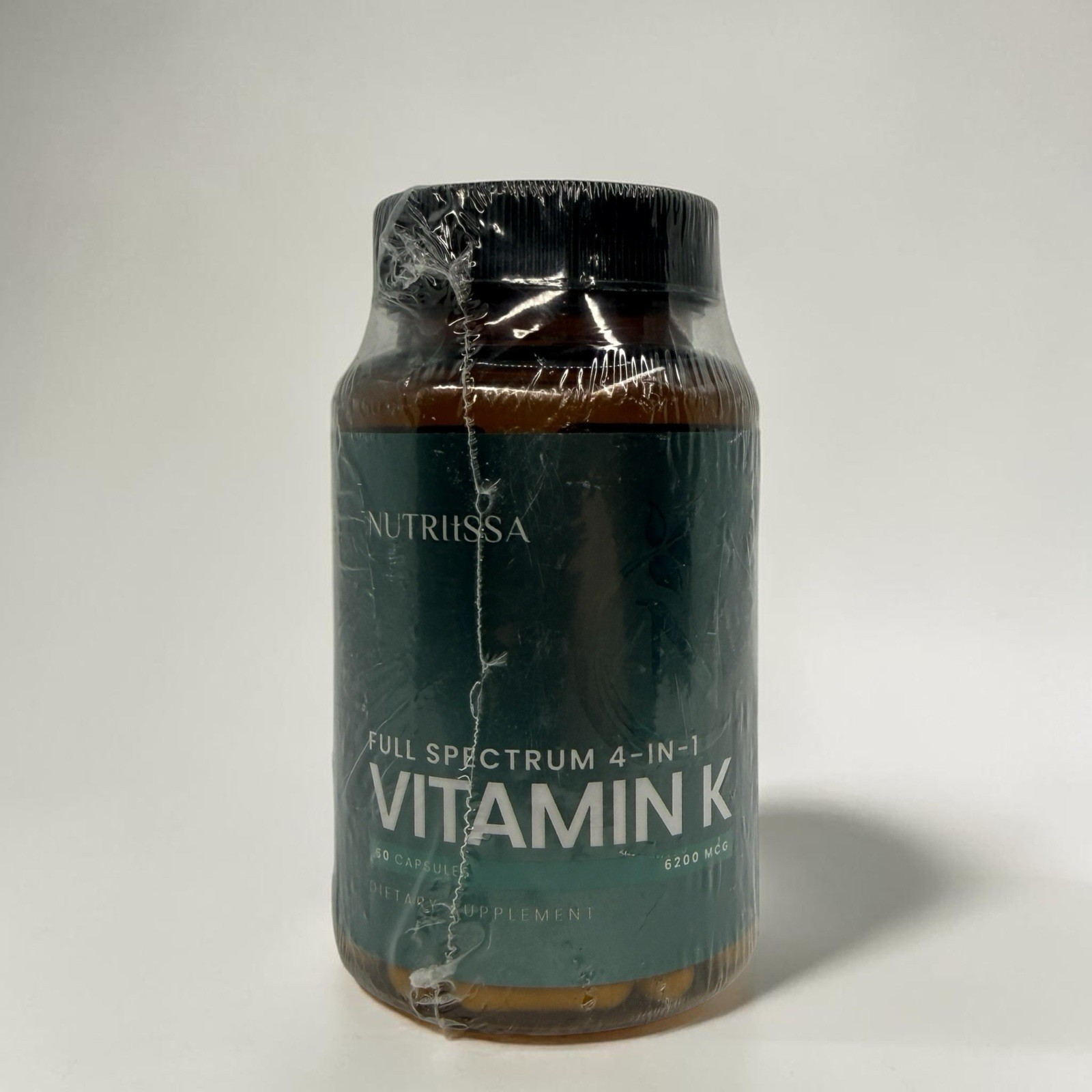 Nutriissa Vitamin K 4-in-1 6200mcg K1 K2 MK4 MK7 MK9 60 Caps EXP 1/28