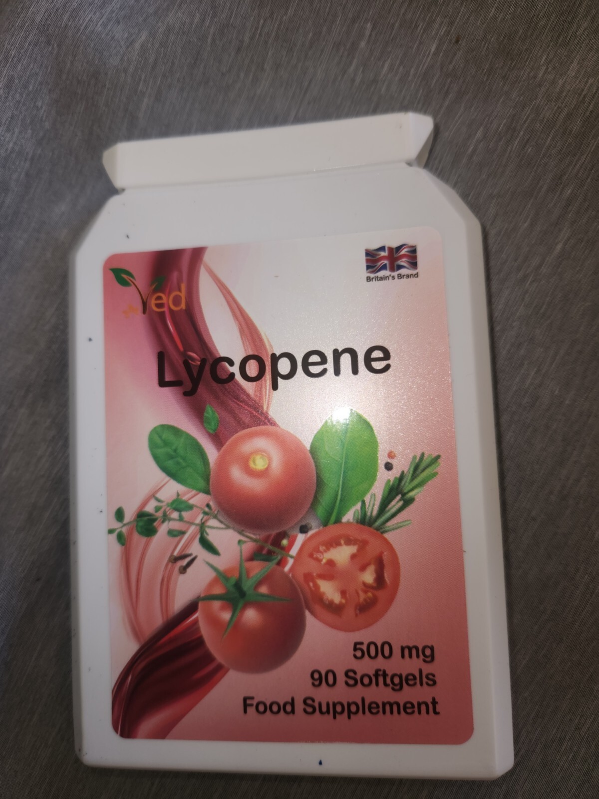 Lycopene 500 mg | 90 Softgel,Prostate & Vascular Antioxidant, Approved in USA