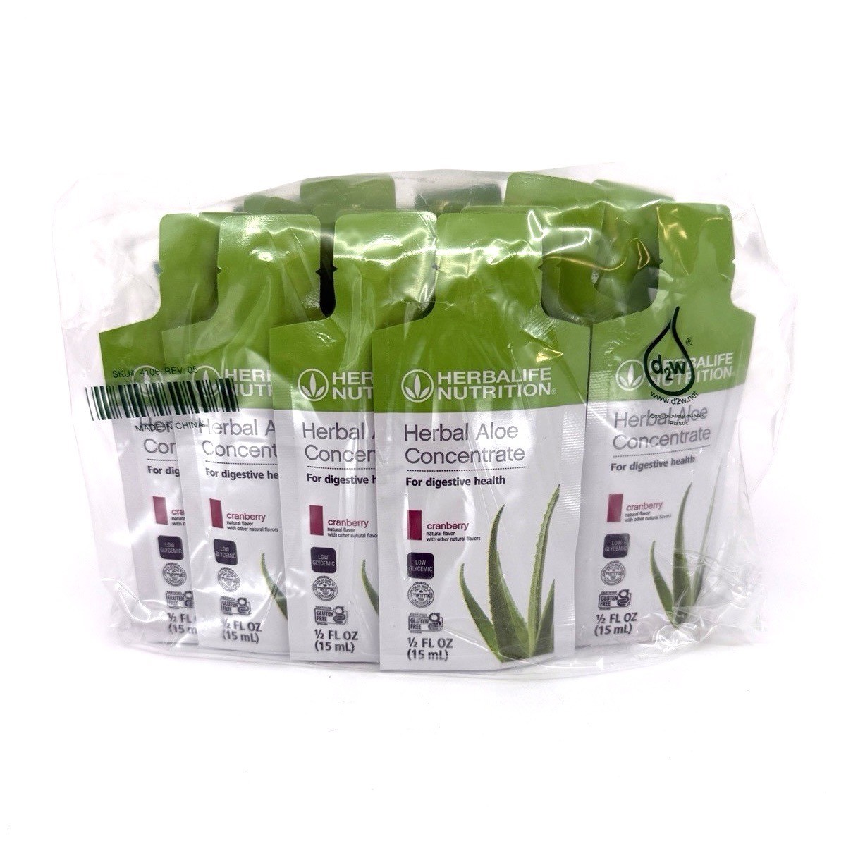 Herbalife Herbal Aloe Concentrate Cranberry 30 Packets Digestive Health BB 03/27