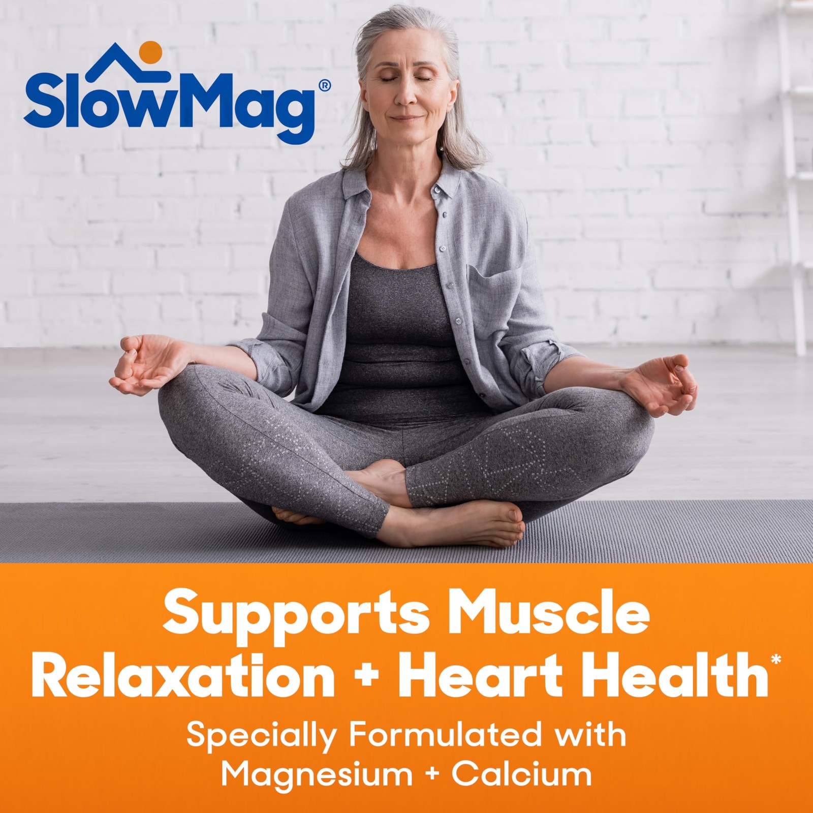 SlowMag® Magnesium Powder, Magnesium + Calcium Supplement Drink Mix, Raspberry L