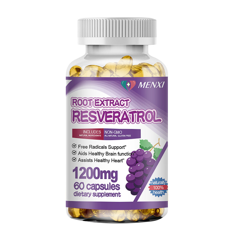 2 Bottles 1200MG Resveratrol Maximum Strength Natural AntiAging Antioxidant