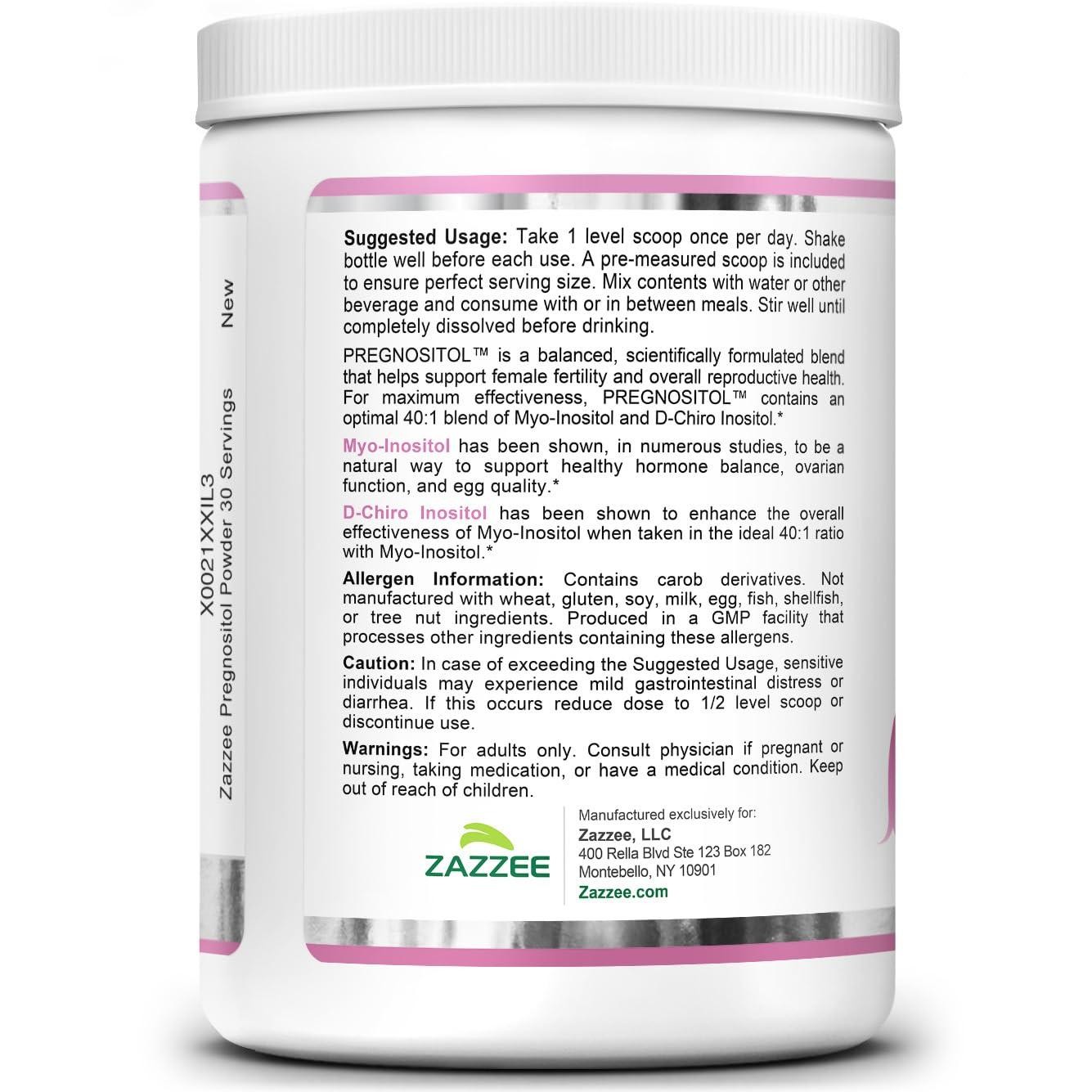 PREGNOSITOL Powder, 30 Day Supply, Myo-Inositol and D-Chiro-Inositol 40:1 Ratio