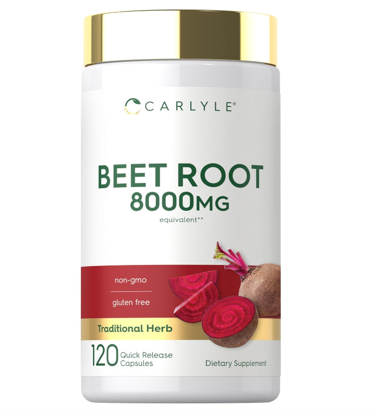 Beet Root Powder Extract Superfood Nitric Oxide Circulation Energy 120 Capsules